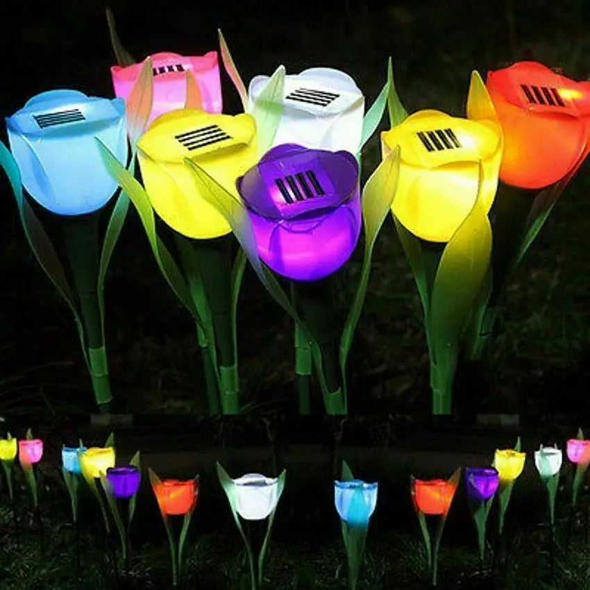 SolarGlow - Solar Energy Tulip Lamps for the Garden – Decorative LED Outdoor Lighting