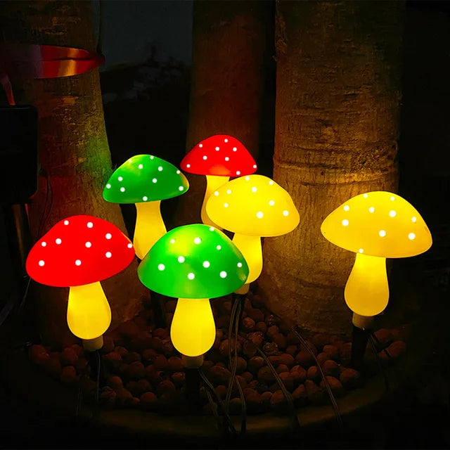 LumiShroom - Colorful Mushroom Solar Lamps for the Garden – Weatherproof LED Decorative Lighting