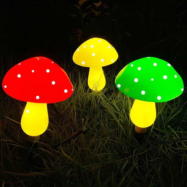 LumiShroom - Colorful Mushroom Solar Lamps for the Garden – Weatherproof LED Decorative Lighting