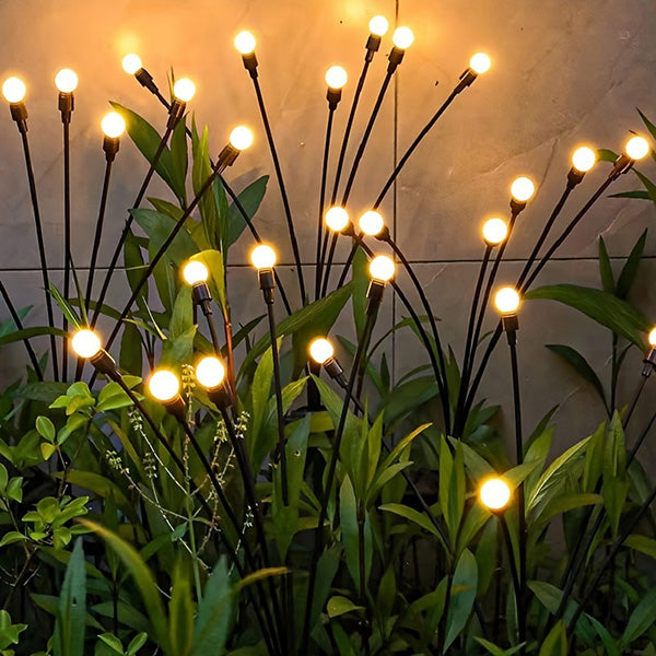 Illuminazione solare da giardino - Luce lampeggiante Starburst, oscillante al vento