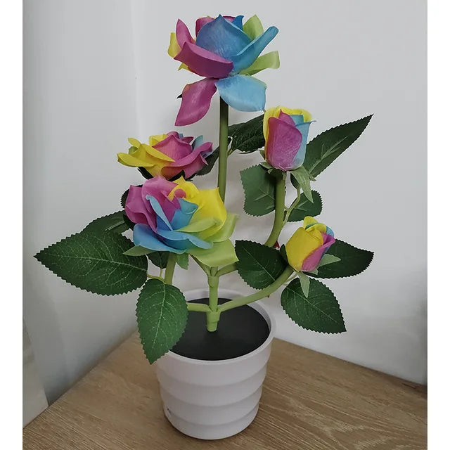 BloomLight - Solar Rose Lantern