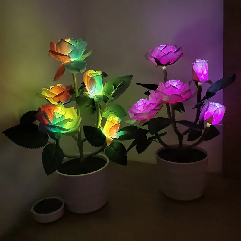 BloomLight - Solar Rose Lantern