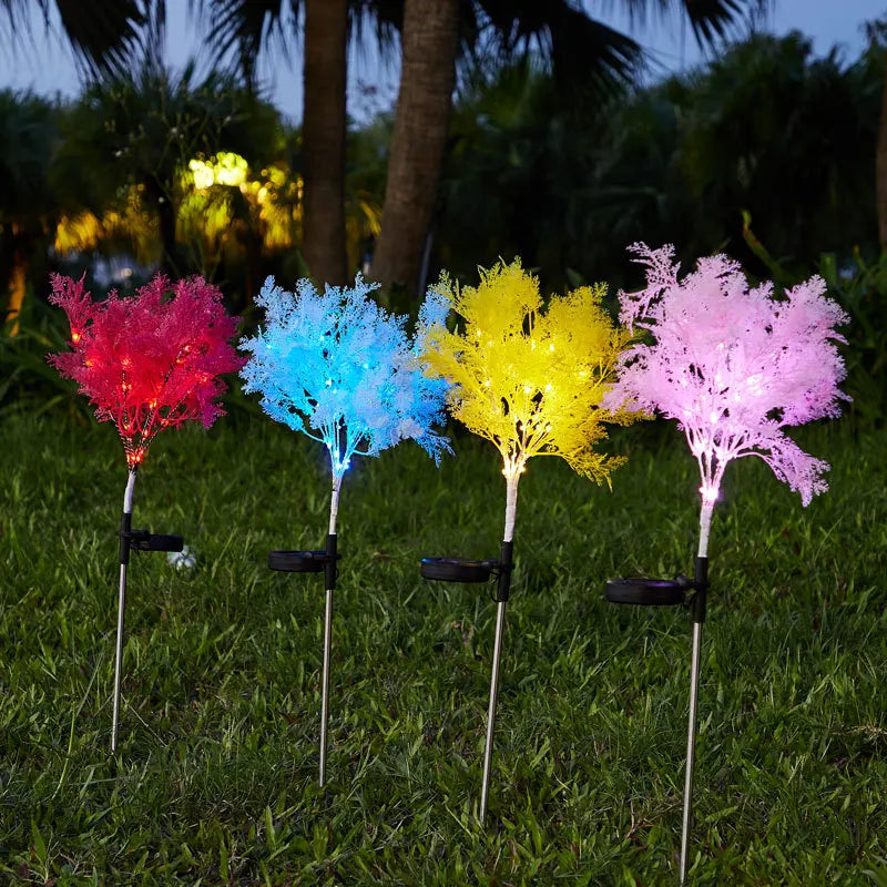 SolarGlow – Solar LED Tree Lighting for Garden – Colorful Decorative Outdoor Lighting, Waterproof & Energy Efficient