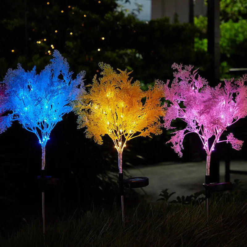 SolarGlow – Solar LED Tree Lighting for Garden – Colorful Decorative Outdoor Lighting, Waterproof & Energy Efficient