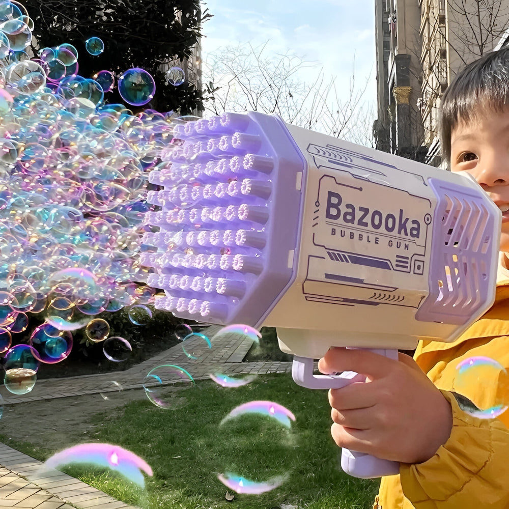 Máquina de Fazer Bolhas de Sabão Elétrica ABS LED Atividade ao Ar Livre