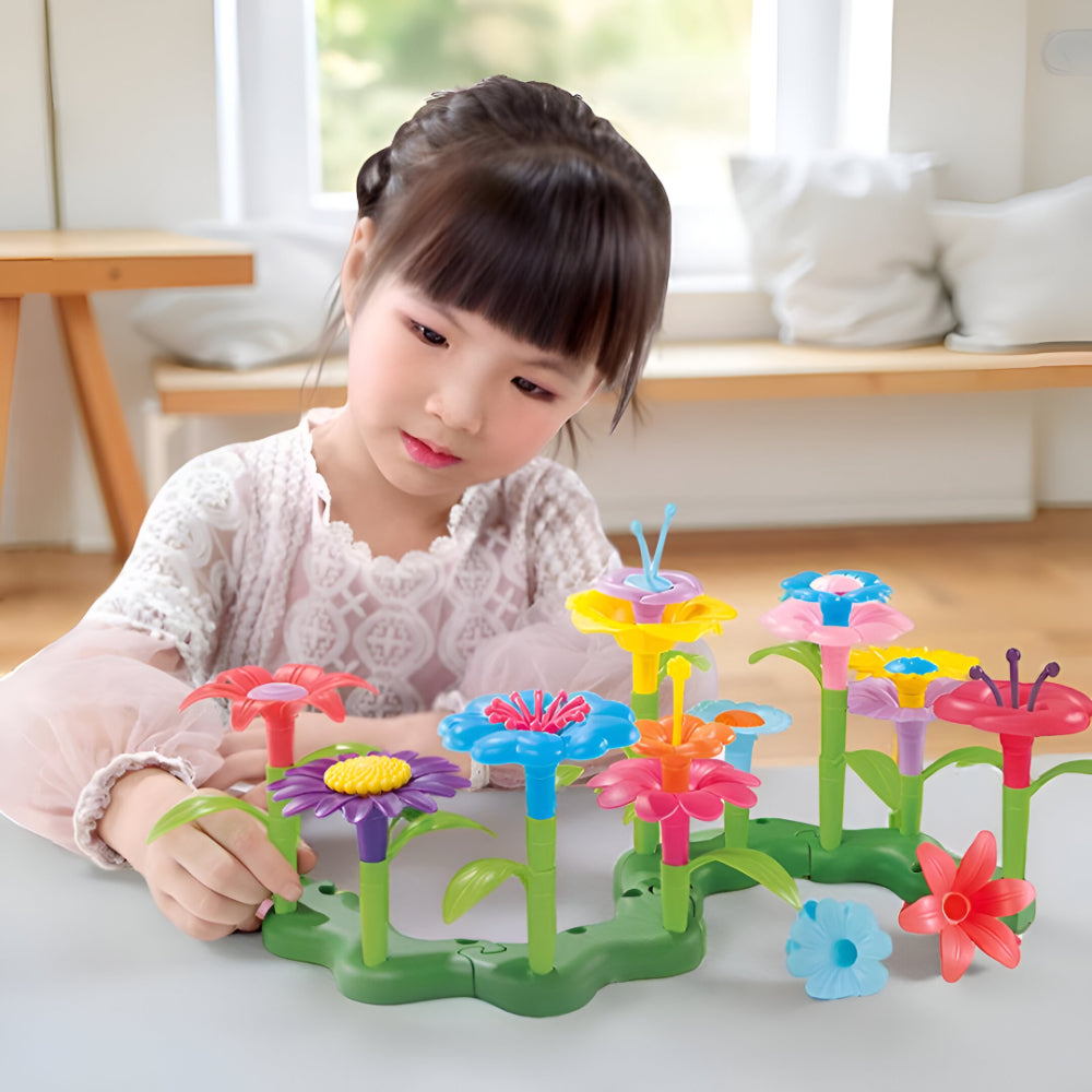 Brinquedo Crianças Conjunto Educativo de Construção Criativa Jardim