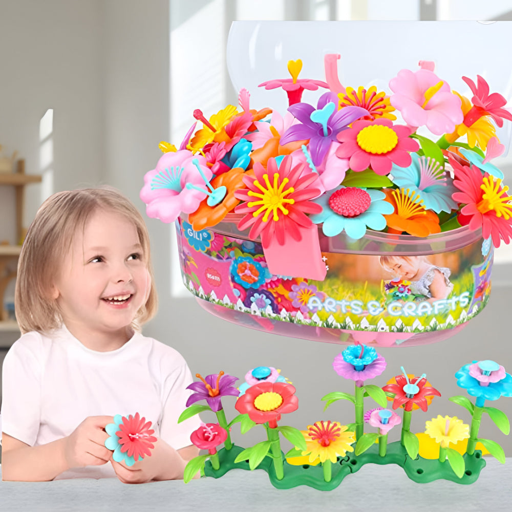 Brinquedo Crianças Conjunto Educativo de Construção Criativa Jardim