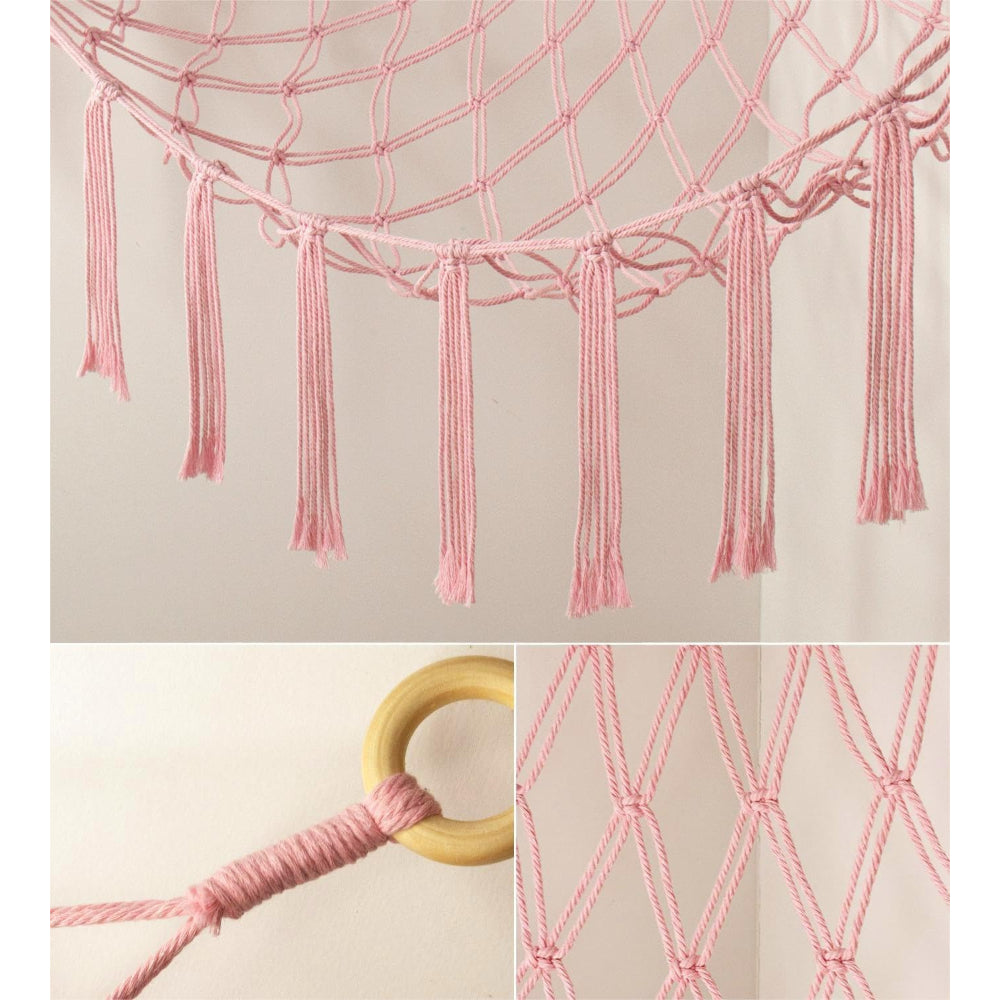 Rede de Arrumação para Brinquedos Decoração de Parede Quarto Infantil