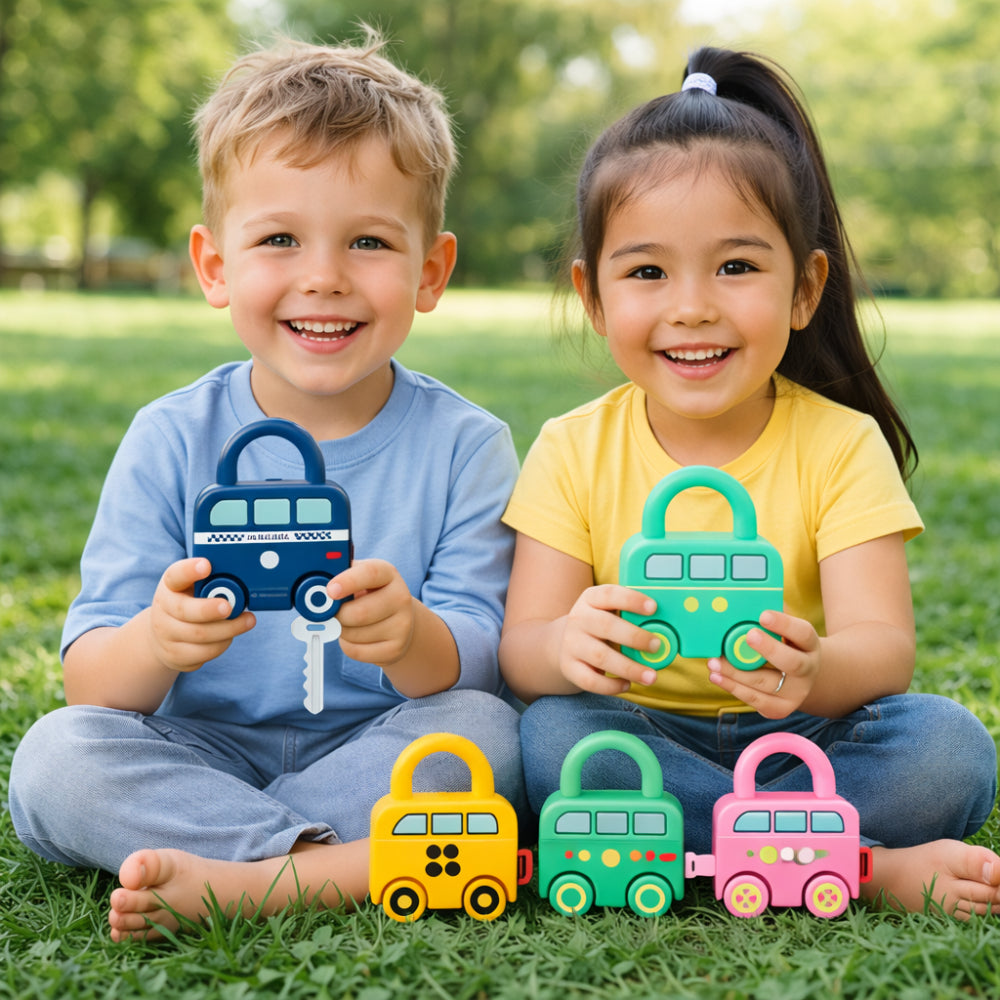 Brinquedo para Crianças Pequenas Fecho de Chaves Educativo Aprender