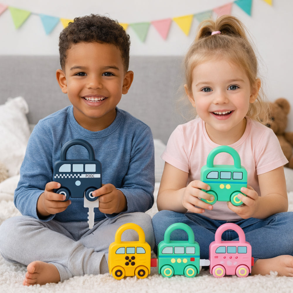 Brinquedo para Crianças Pequenas Fecho de Chaves Educativo Aprender