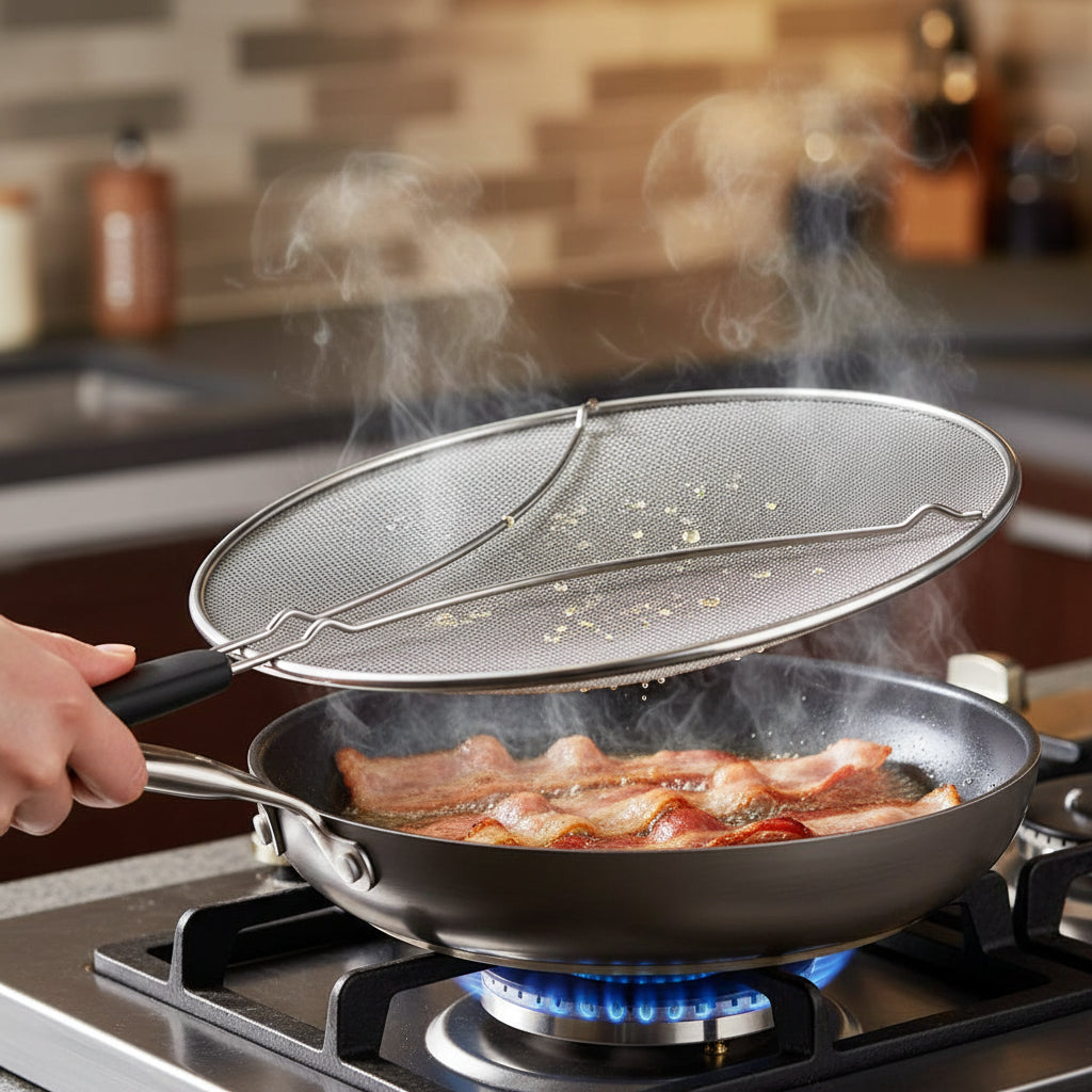 Ecrã de Proteção Contra Salpicos em Aço para Cozinha Antimanchas