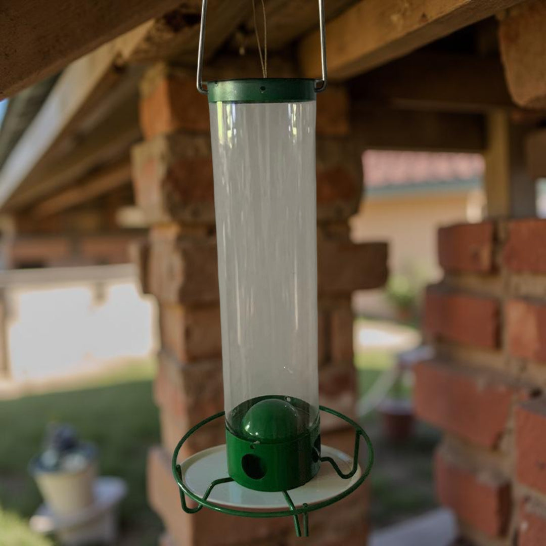 Alimentador de Pássaros em Metal Giratório à Prova de Esquilos para Exterior