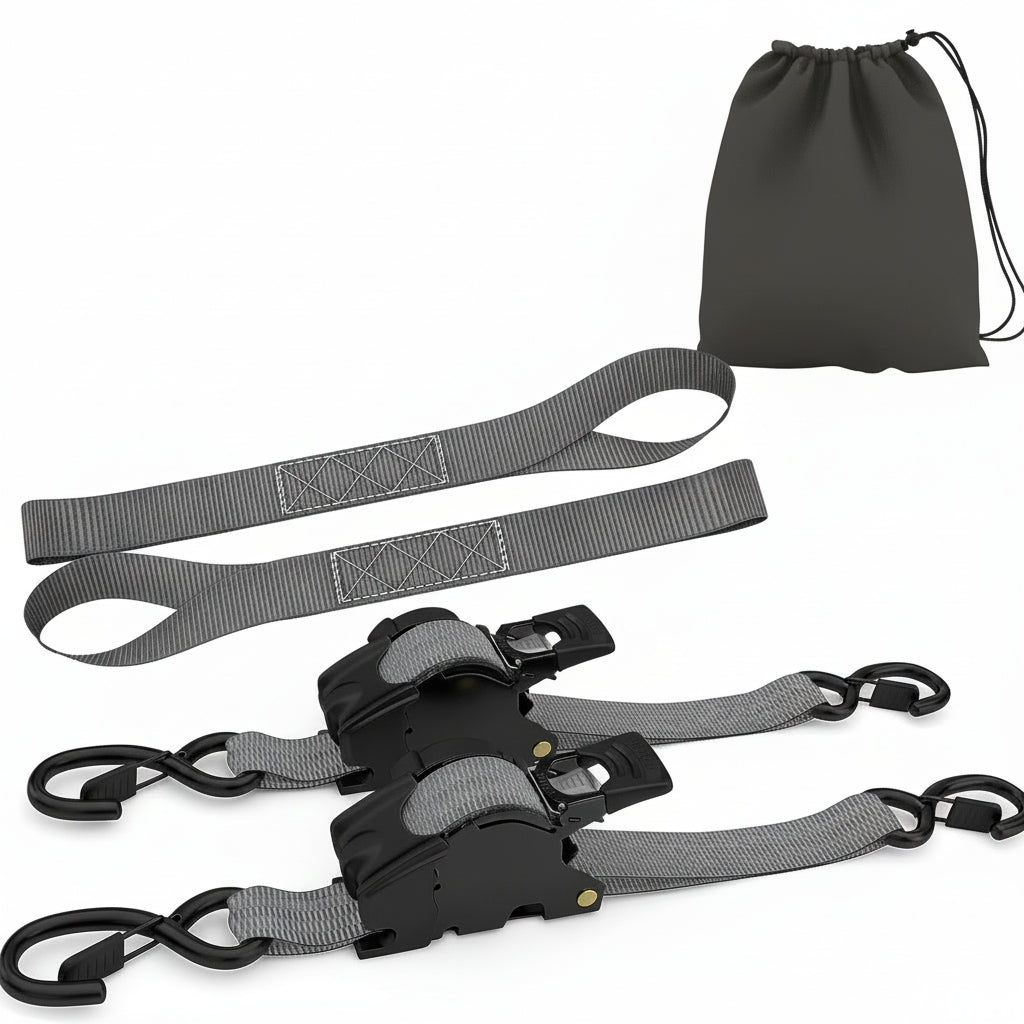 Spanbanden Retractable Heavy Duty Zelfoprollend Metaal Tie Down Set