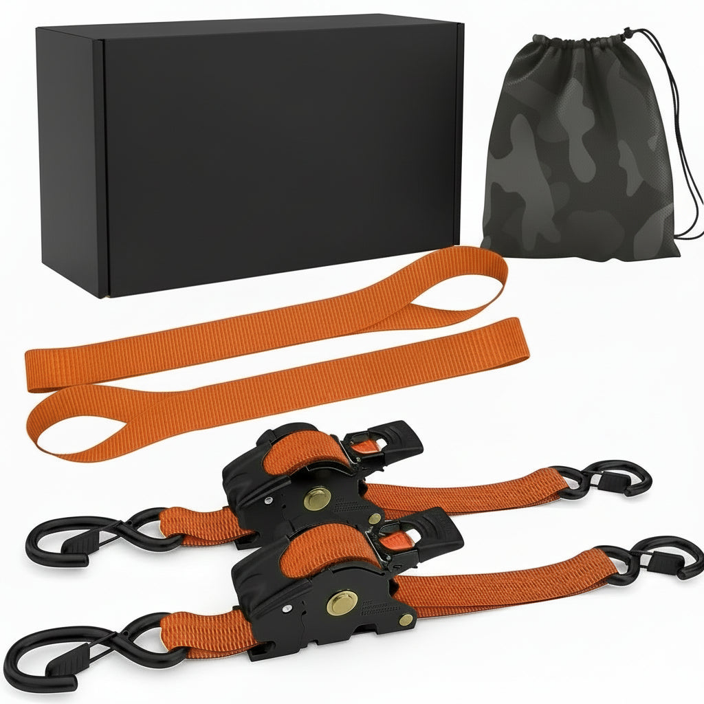 Spanbanden Retractable Heavy Duty Zelfoprollend Metaal Tie Down Set