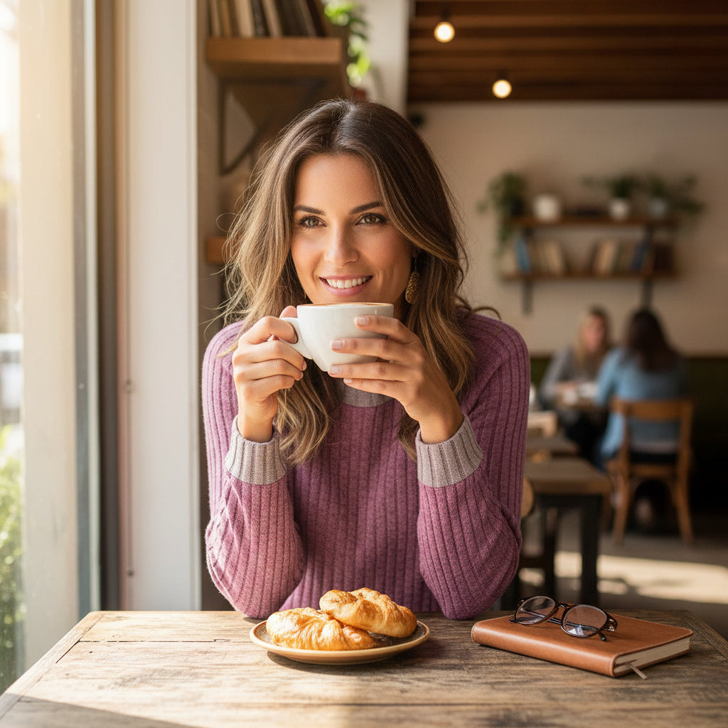 Camisas de Manga Comprida WIHOLL para Mulher Suéteres Leves Conjuntos de Outono 2025 Roupa de Inverno com Blocos de Cor Elegante Casual Macia