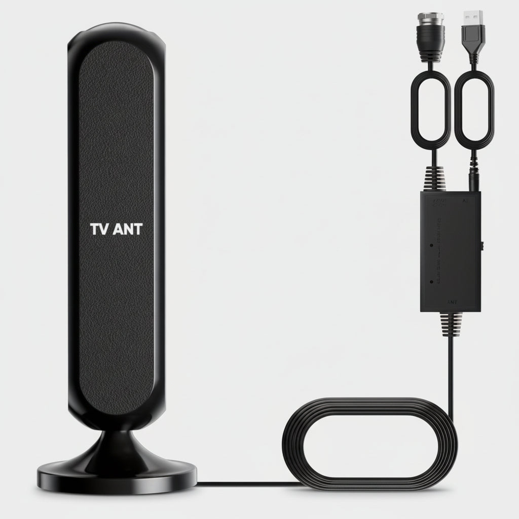 Antena de TV Interior Alcance de 360° Canais Locais Claros