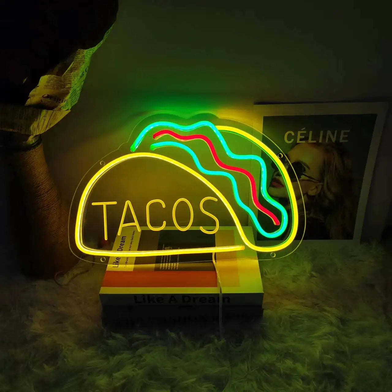 NeonTaco – LED Neonbord met Tacos Design | Sfeervolle Verlichting