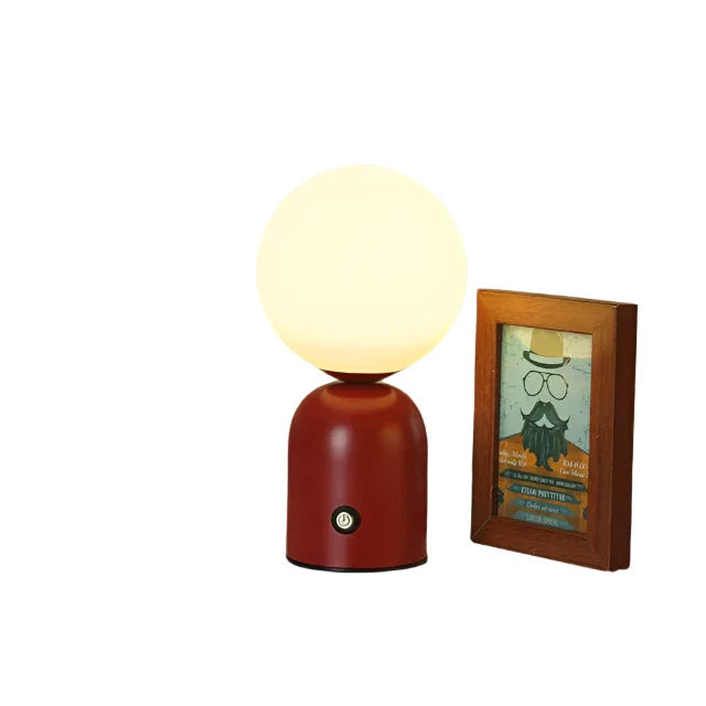 GlowLuxe - Oplaadbare LED Tafellantaarn, Draadloos en Dimbaar