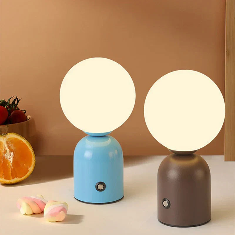 GlowLuxe - Oplaadbare LED Tafellantaarn, Draadloos en Dimbaar