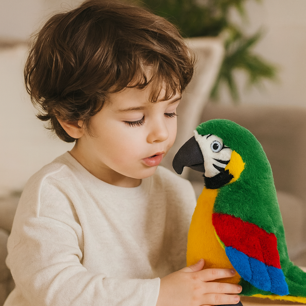 Interactive Talking Parrot Plush Toy Kids Repeat Voice - Image 5