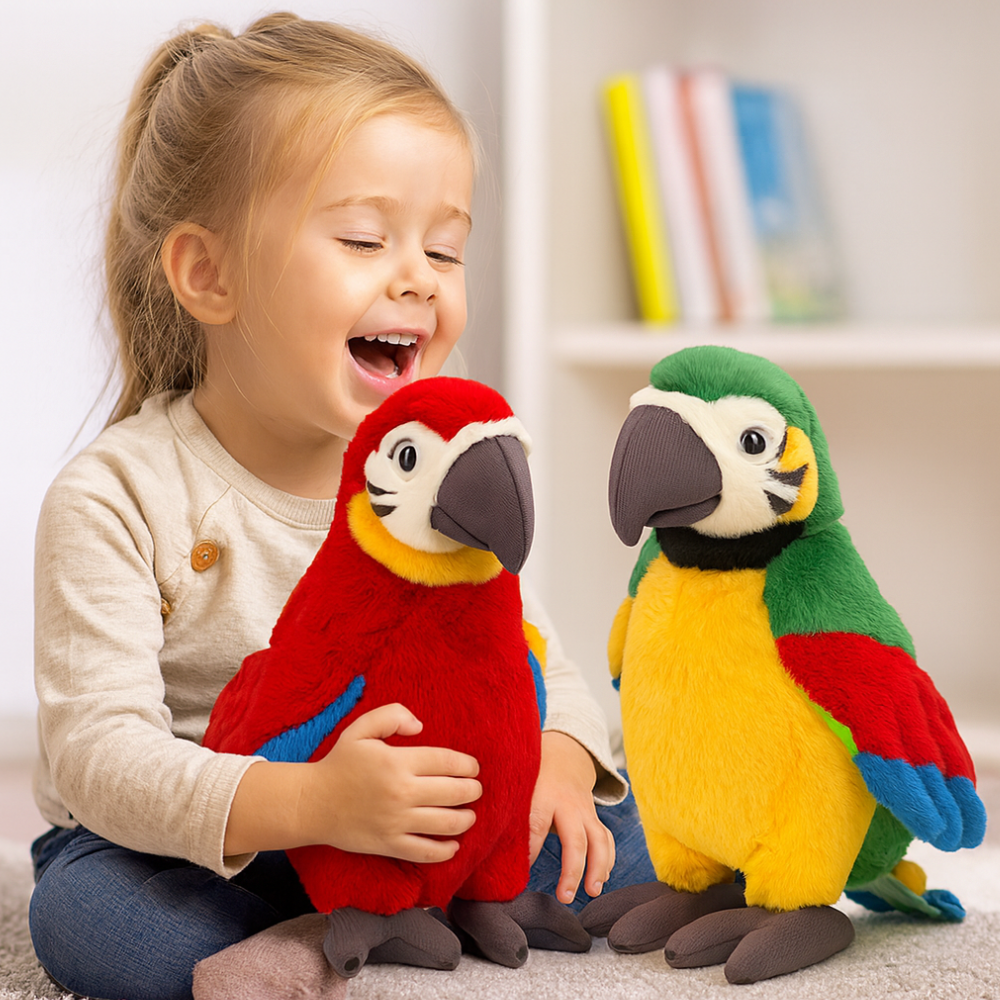 Interactive Talking Parrot Plush Toy Kids Repeat Voice - Image 9