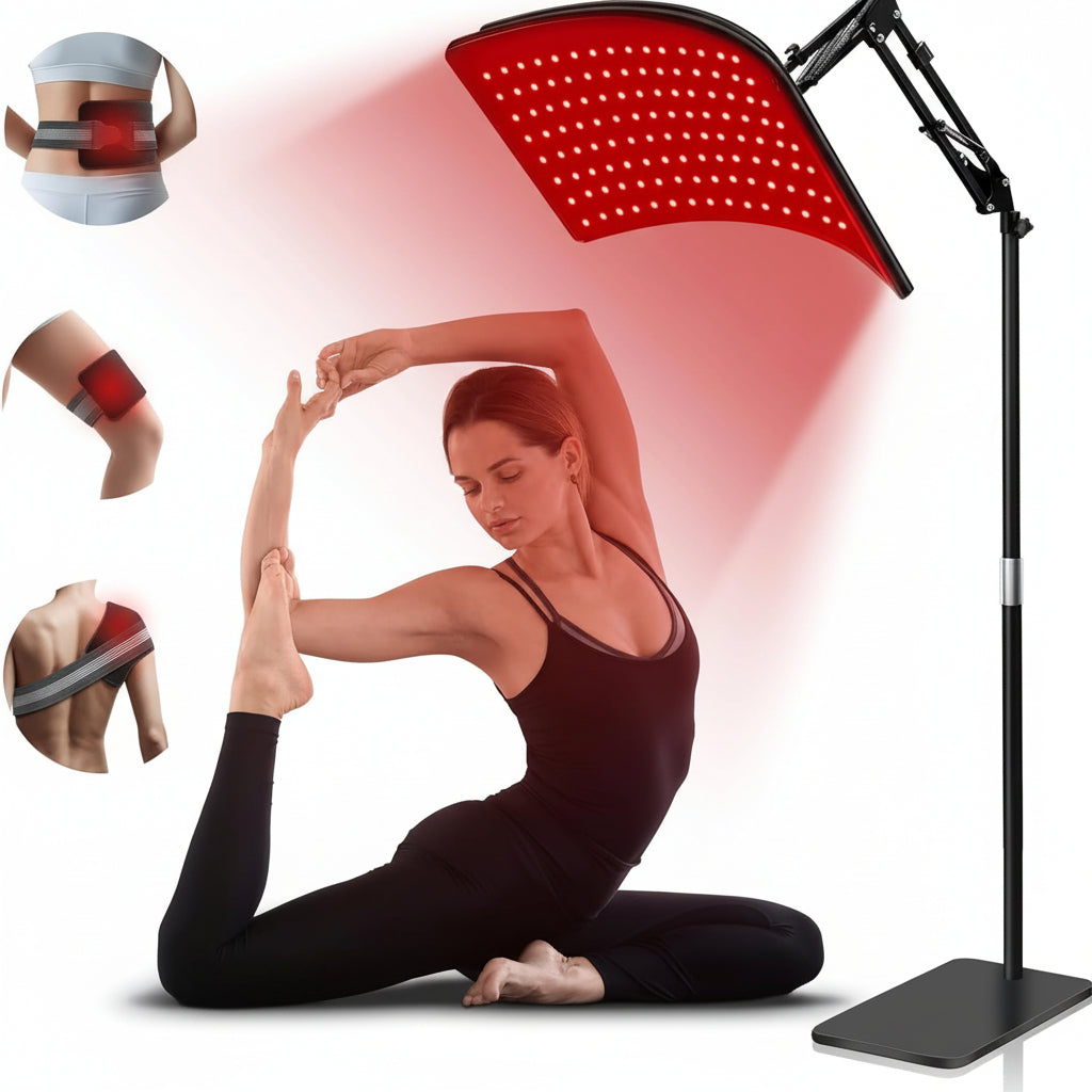 Red Light Therapy Lamp Full Body 5 Levels Timer Settings