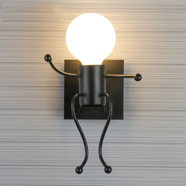 RobotGlow - Lámpara de pared robótica creativa en estilo industrial