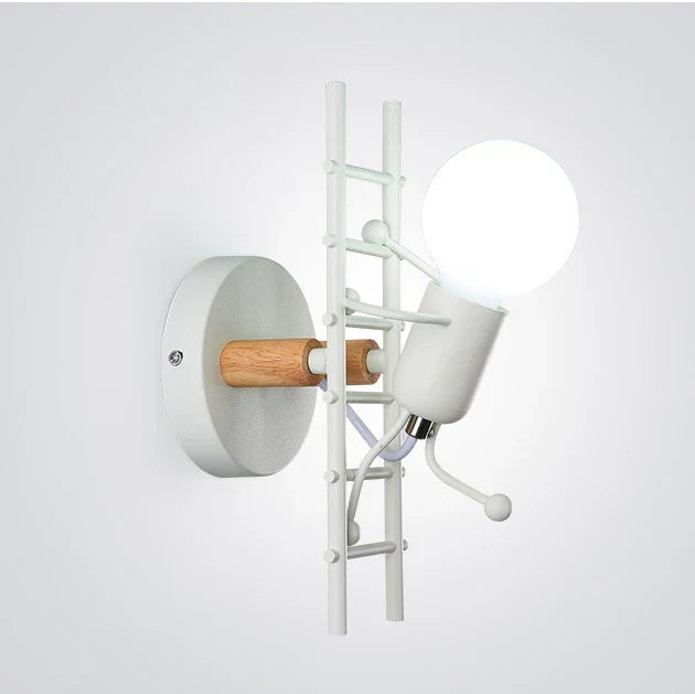 RobotGlow - Lámpara de pared robótica creativa en estilo industrial