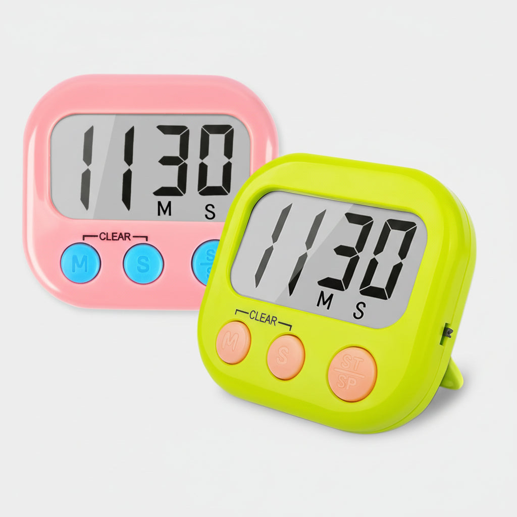 Temporizador Digital Grande Ecrã Temporizador de Cozinha e Sala de Aula