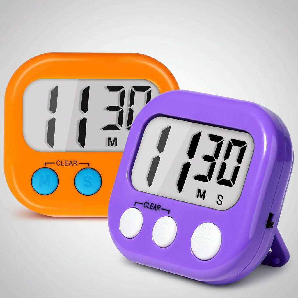 Temporizador Digital Grande Ecrã Temporizador de Cozinha e Sala de Aula