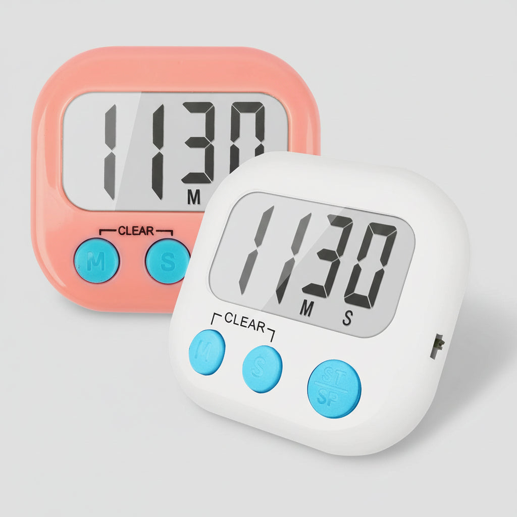 Temporizador Digital Grande Ecrã Temporizador de Cozinha e Sala de Aula
