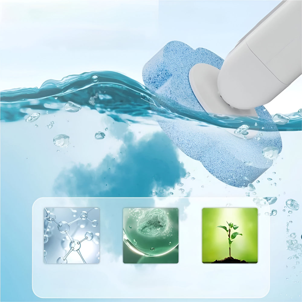 Escova de Sanita Sistema Descartável Recarga Higiénica Suporte de Parede