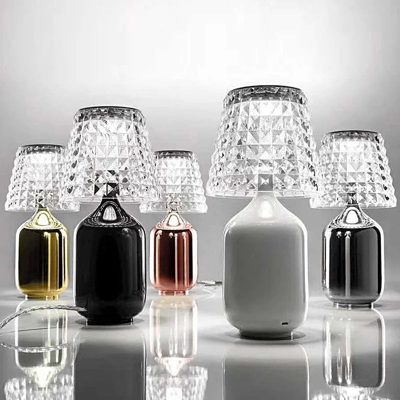 LumiBrill - Decoratieve LED Tafellamp in Kristallook