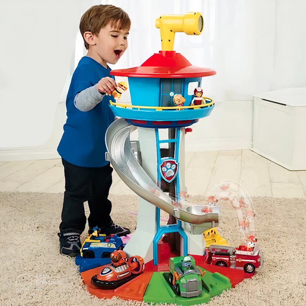 Set Gioco Auto Scivolo Torre Veicoli Bambini