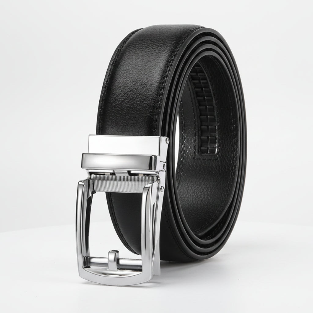 Leren Automatische Riem Heren Verstelbare Gesp Zonder Gaten