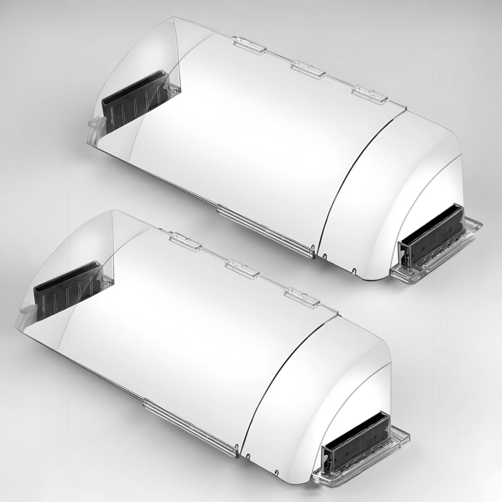 Defletor Ajustável para Grelha de Ar Transparente em Plástico para Ventilação