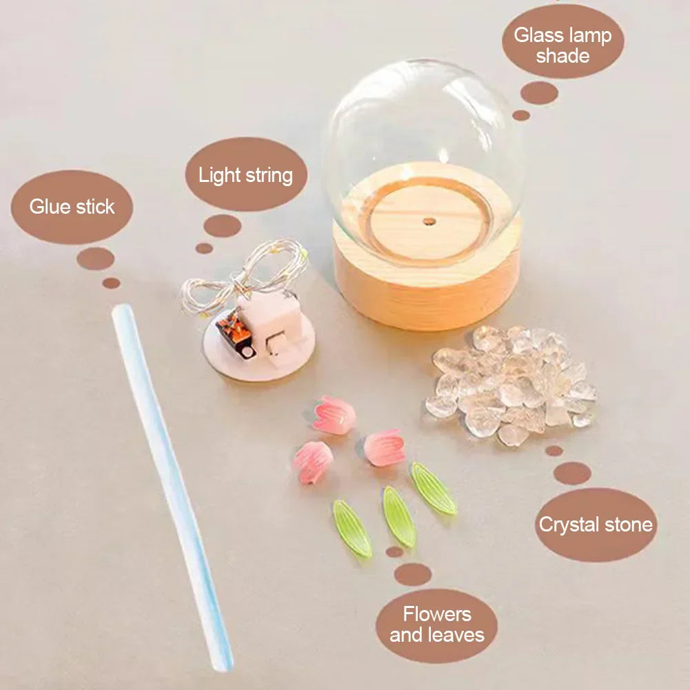 GlowTulip - Lámpara de mesa LED – Iluminación decorativa elegante para dormitorio y sala de estar