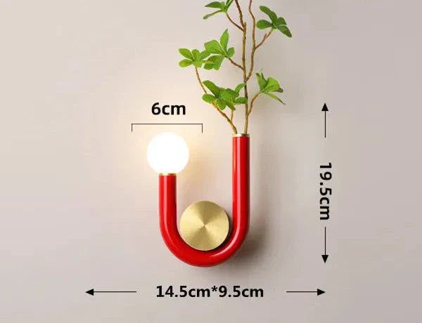 PinkLume – Moderne U-vormige LED Wandlamp voor Slaap- & Kinderkamer