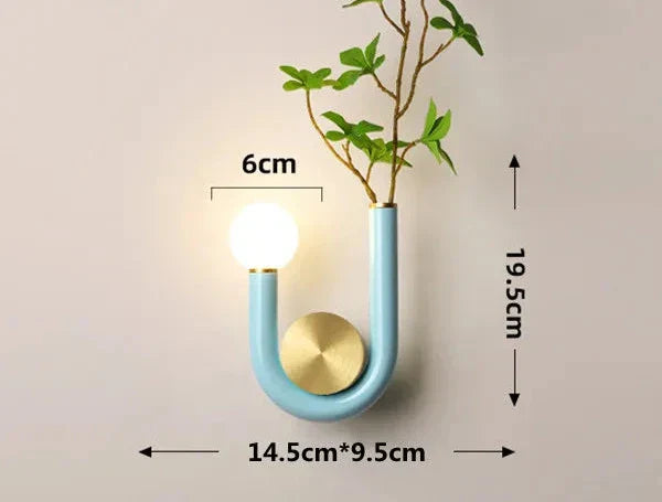 PinkLume – Moderne U-vormige LED Wandlamp voor Slaap- & Kinderkamer