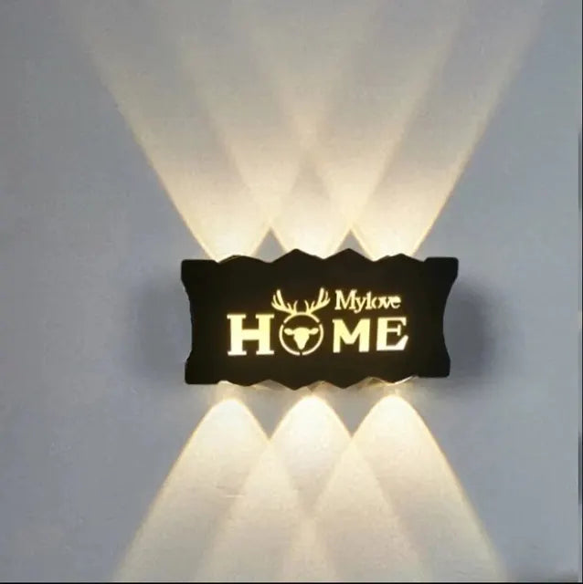 LetterLume – Lámpara de pared LED personalizada con letras para sala y dormitorio