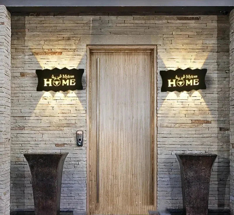 LetterLume – Lámpara de pared LED personalizada con letras para sala y dormitorio