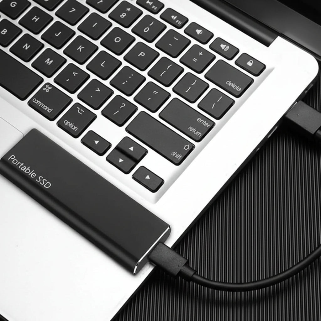 Disco Rígido Externo USB C Portátil 4TB Ultrafino Armazenamento de Dados