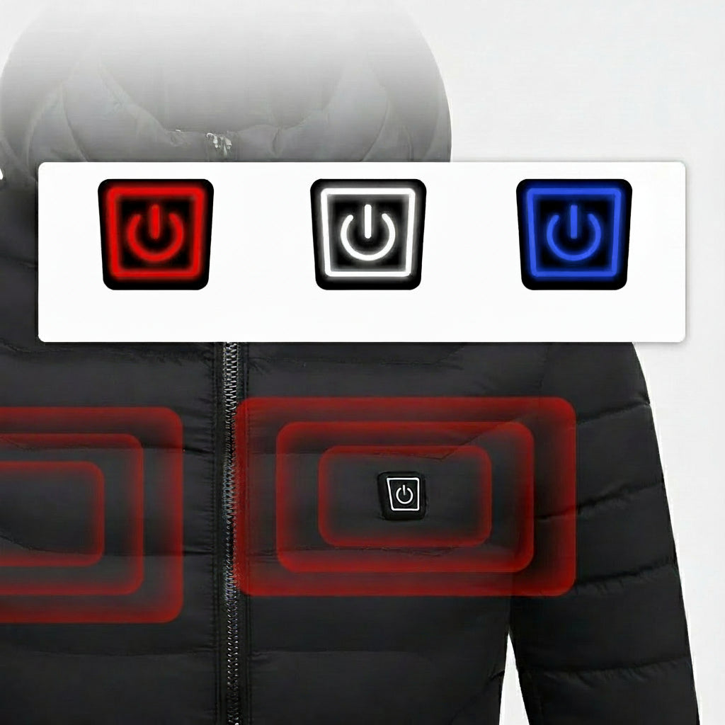 Unisex Heated Jacket for Winter Warmth and Comfort 3