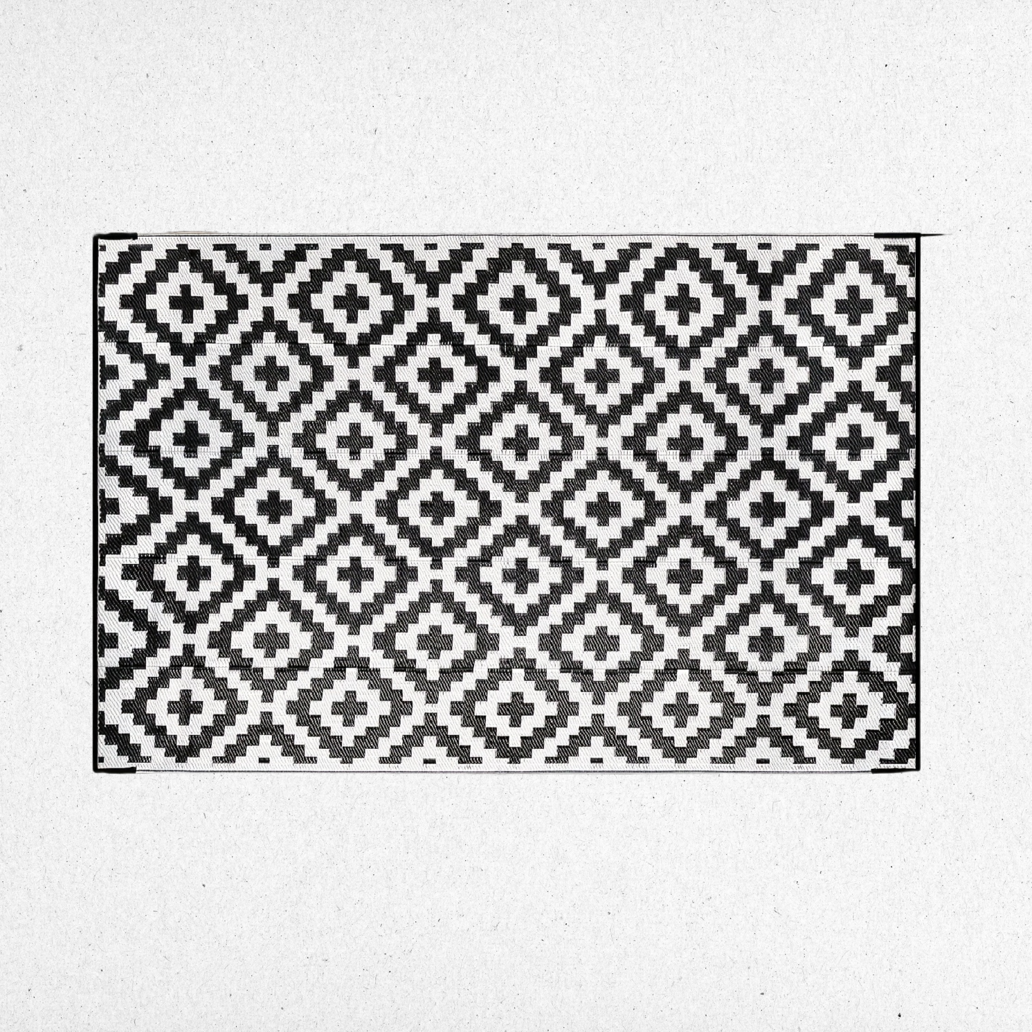 Geometrisch Dubbelzijdig Buitentapijt - Waterdicht en Duurzaam, Perfect voor Camping, Terras en Balkon - Alle Seizoenen, Polypropyleen