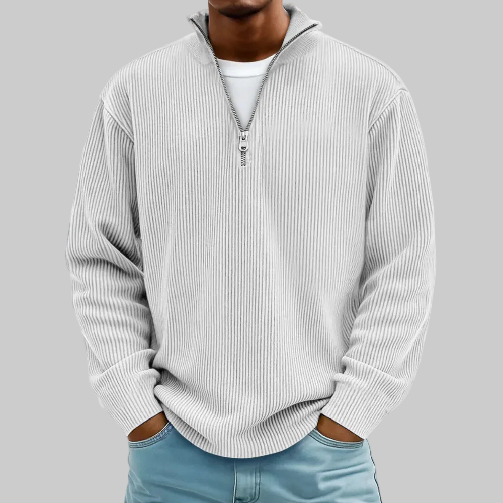 Modern Men Sweater Half Zip Comfortable Stylish Sweater