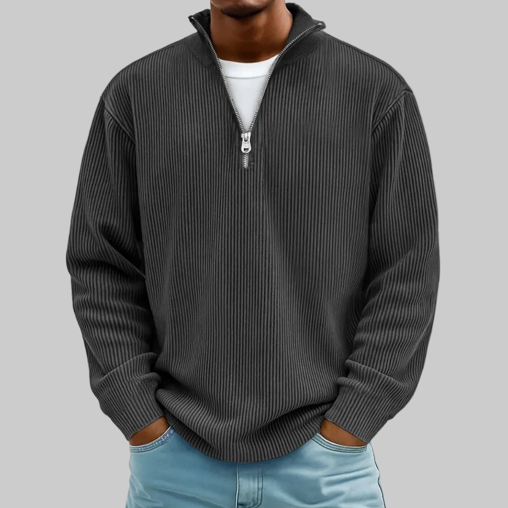 Modern Men Sweater Half Zip Comfortable Stylish Sweater