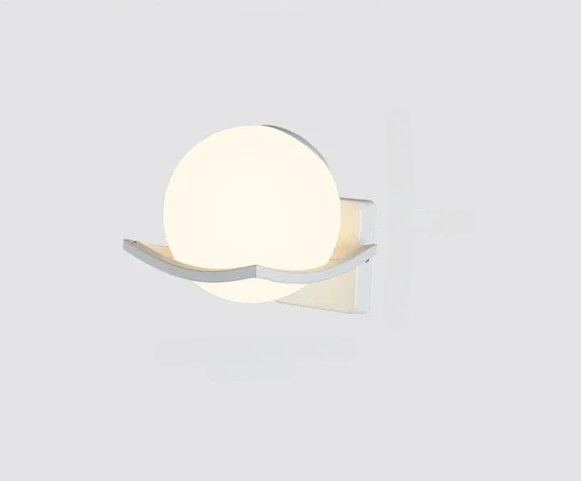 LuxeLight - Lámpara de pared moderna de vidrio lechoso con iluminación LED – Regulable y eficiente energéticamente