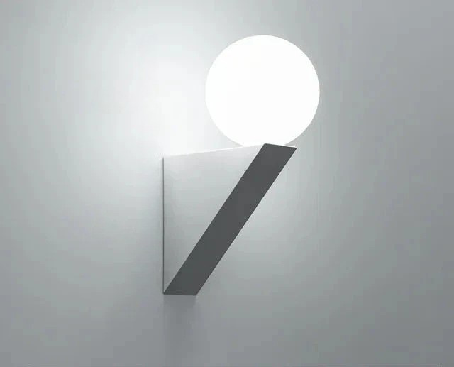 LuminoTone - Moderne Duo-Tone Wandlamp met Melkglas