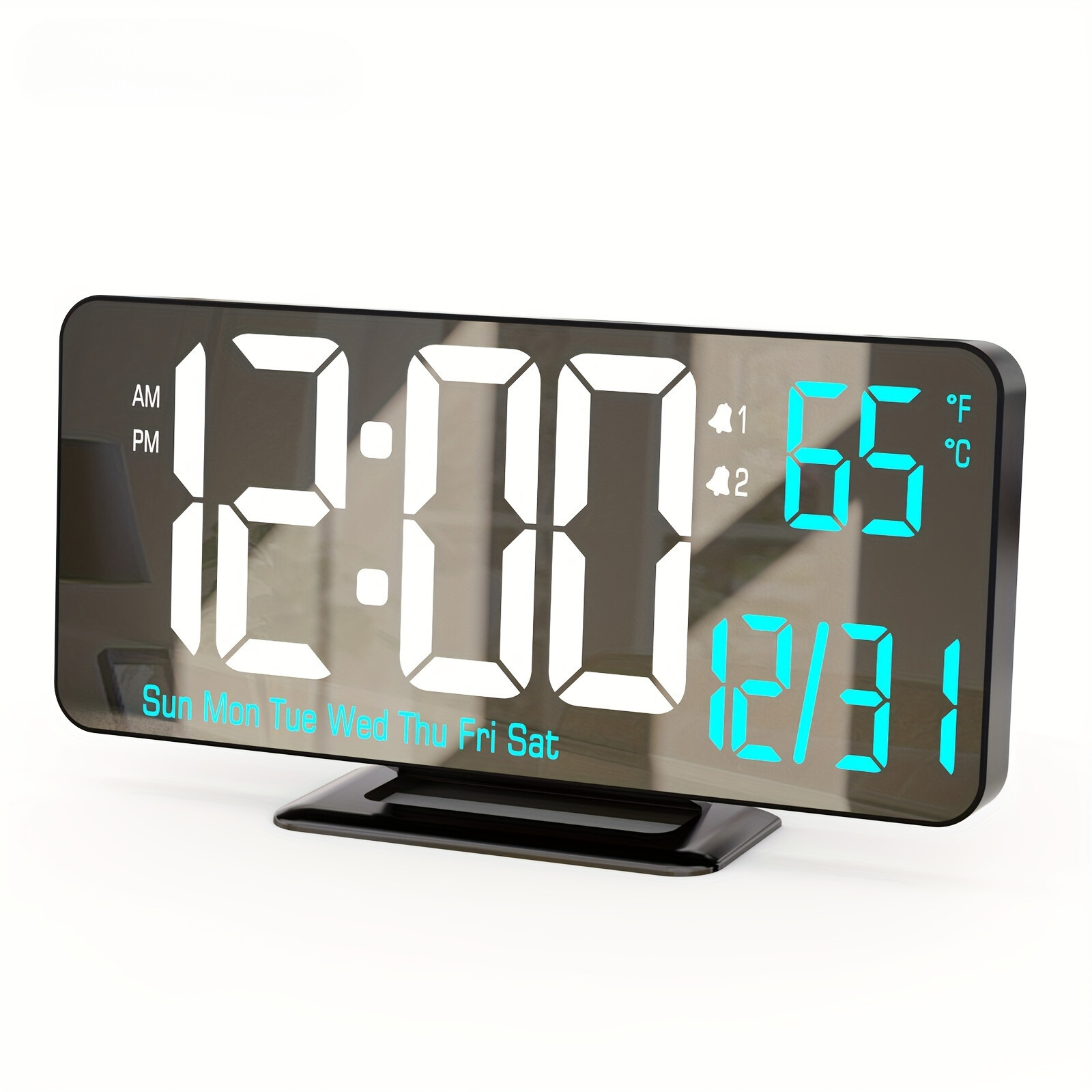 Digitime - Digitale LED Wekker met Dubbel Alarm en USB-Voeding