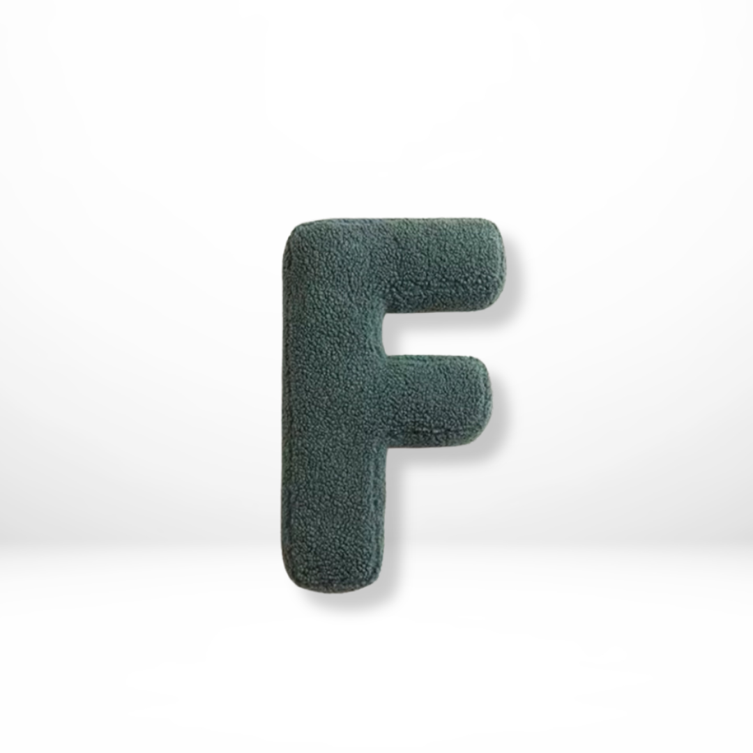 Velvet Alphabet Throw Pillow Personalized Decorative Cushion A-Z 21